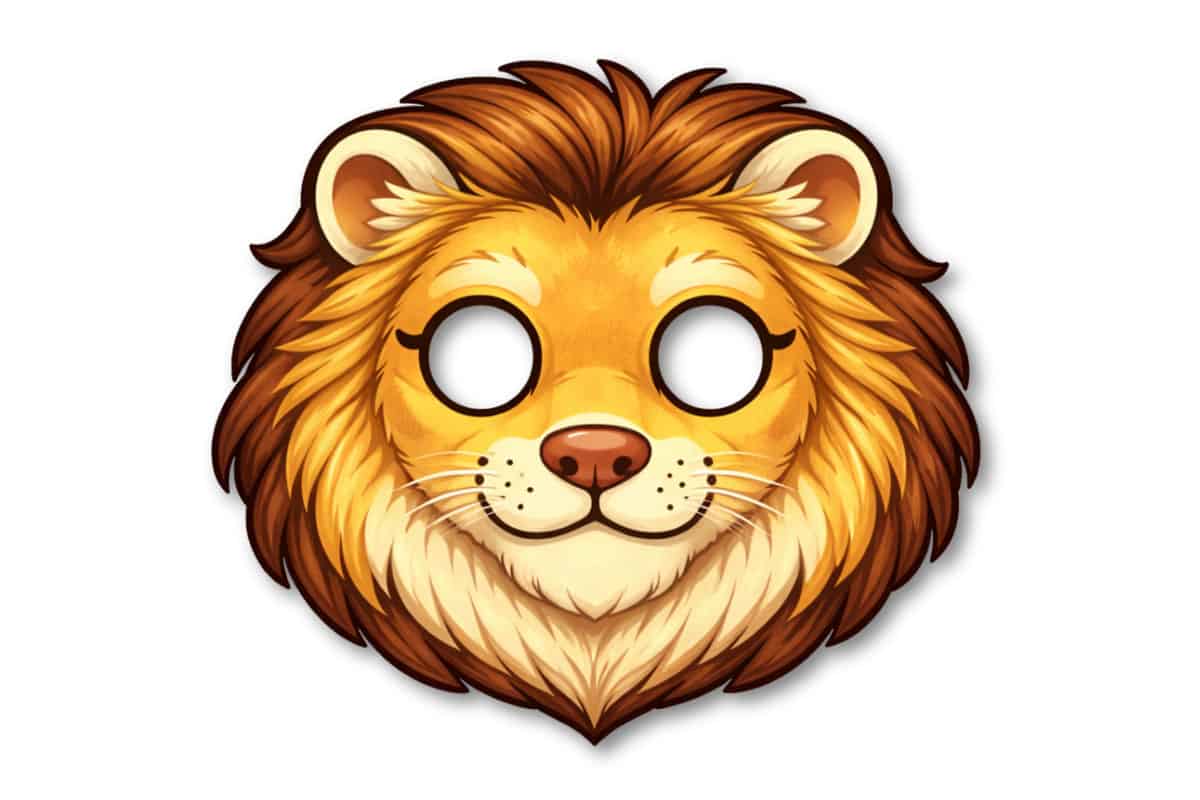 Free Printable Lion Mask