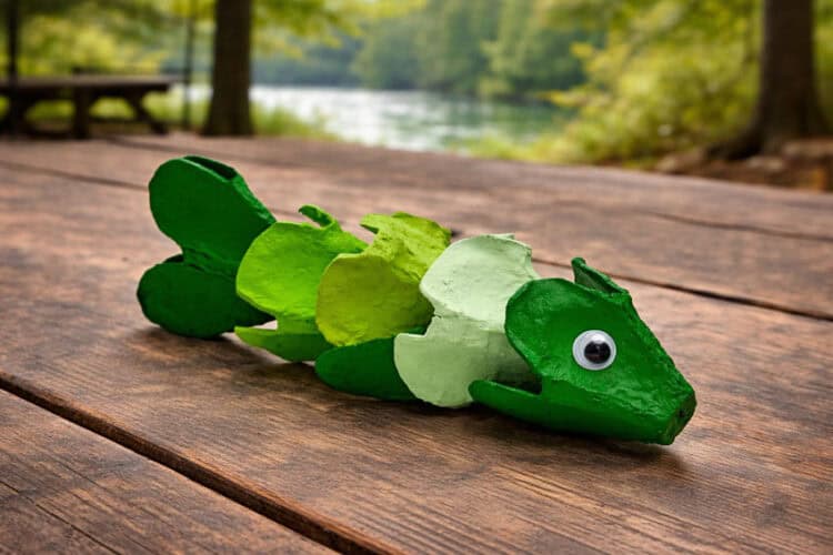 Egg Carton Fish Making a fish craft with egg cartons