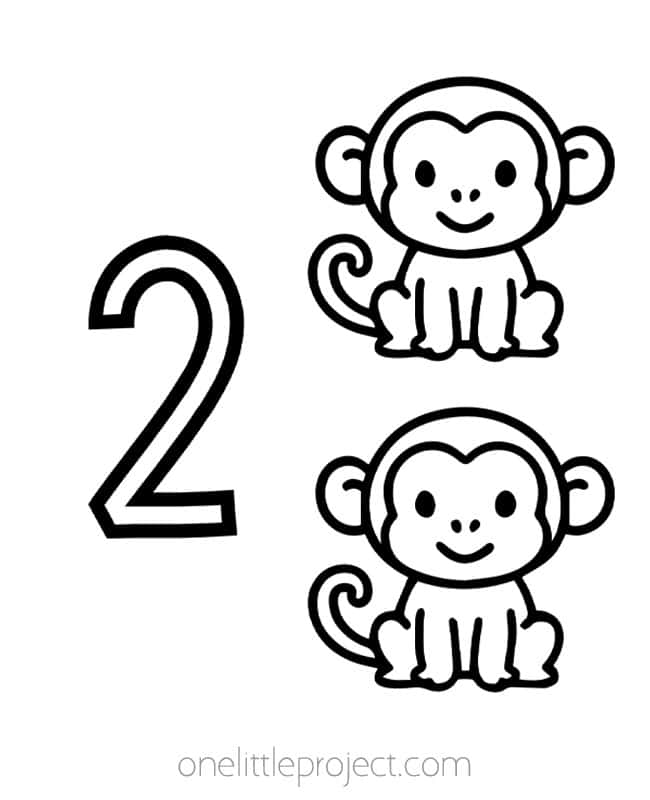 Number Coloring Pages Number 2 coloring page