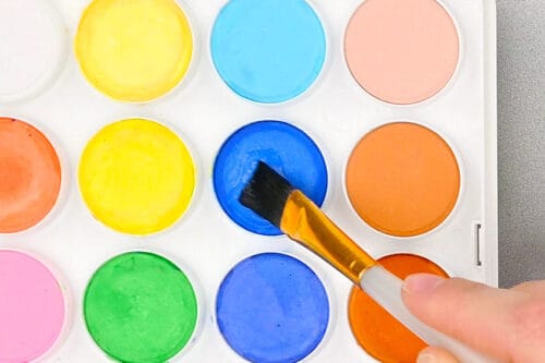 Paper Roll Tulip Painting