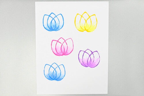 Paper Roll Tulip Painting