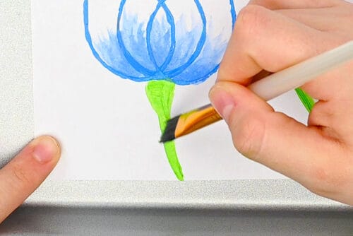 Paper Roll Tulip Painting