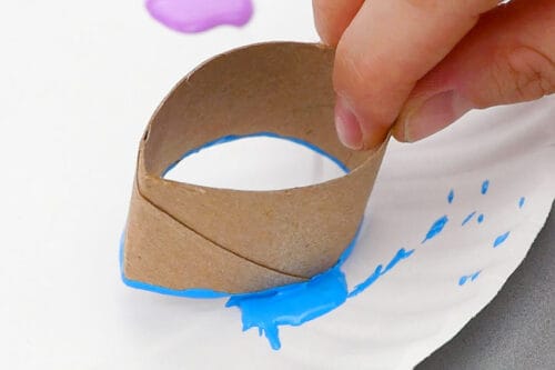 Paper Roll Tulip Painting