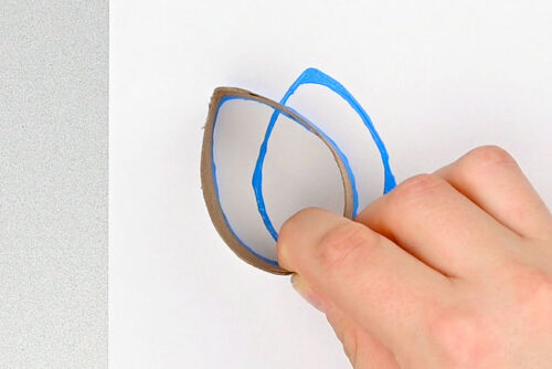 Paper Roll Tulip Painting