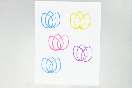 Paper Roll Tulip Painting