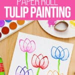 Tulip painting for kids