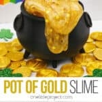 Glittery pot of gold slime