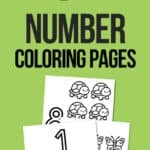 Printable Number Coloring Pages