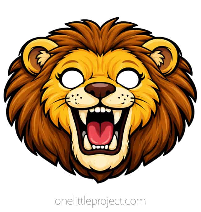 Roaring Lion Mask Lion Mask - fierce roaring lion