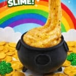 Pot of gold slime for St Patricks Day