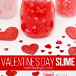 Valentine's Day heart slime recipe