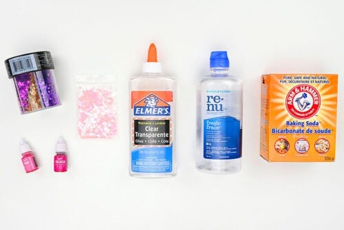 Valentine's Day Slime Supplies