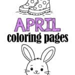Printable coloring pages for April