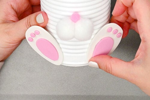 Bunny Tin Can Planters