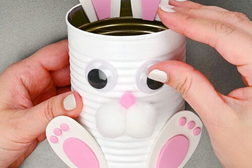Bunny Tin Can Planters