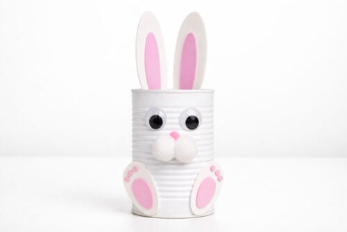 Bunny Tin Can Planters