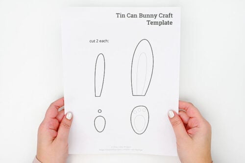 Bunny Tin Can Planters