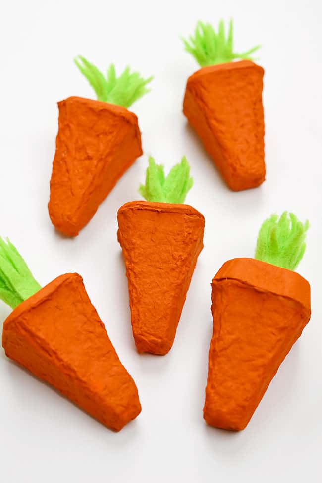 Carrot Craft for Kids Easy carrot crafts on a white background