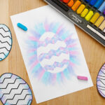 Colorful Kids Chalk Art Easter