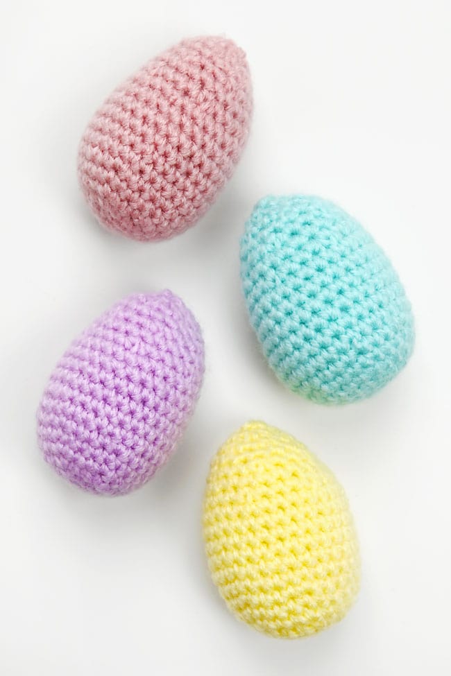 Crochet Easter Eggs Pattern Crochet Easter eggs in pastel colours