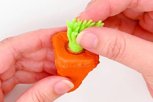 Egg Carton Carrot Craft