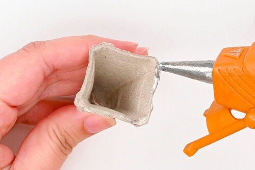 Egg Carton Carrot Craft