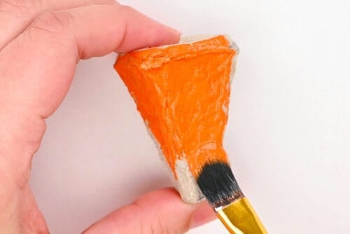 Egg Carton Carrot Craft