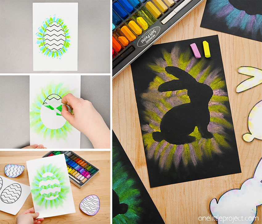 How to Make Easter Chalk Art DIY Easter chalk art