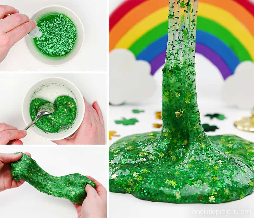 How to Make St. Patrick's Day Slime DIY St. Patrick's Day slime recipe