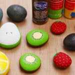 Painted Garden Rocks Fruit Vegetables