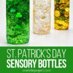 Sensory play for St. Patrick's Day