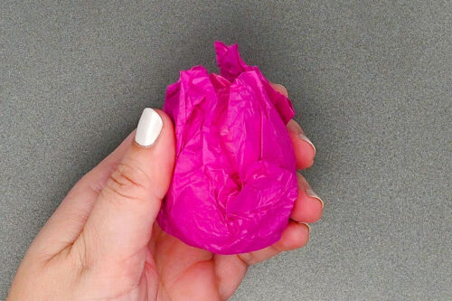 Tissue Paper Dyed Easter Eggs