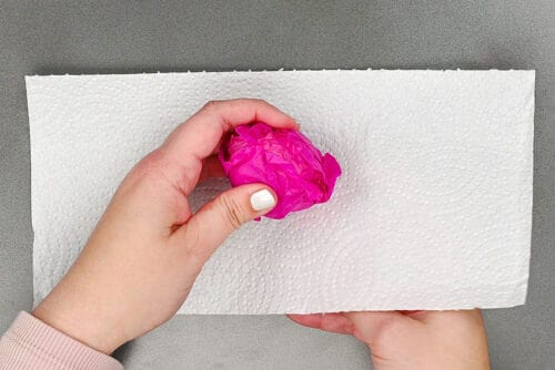 Tissue Paper Dyed Easter Eggs