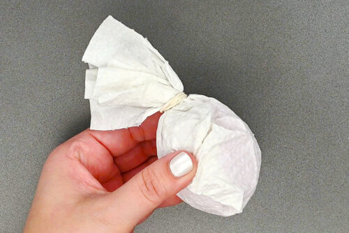 Tissue Paper Dyed Easter Eggs