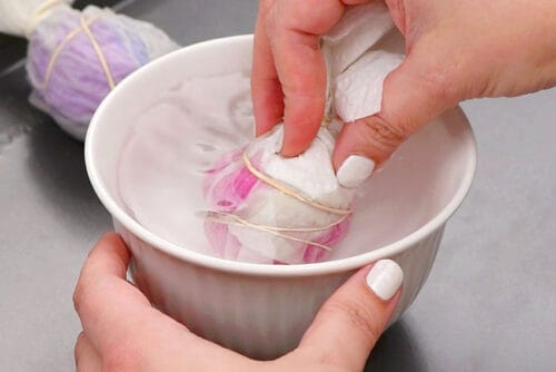 Tissue Paper Dyed Easter Eggs