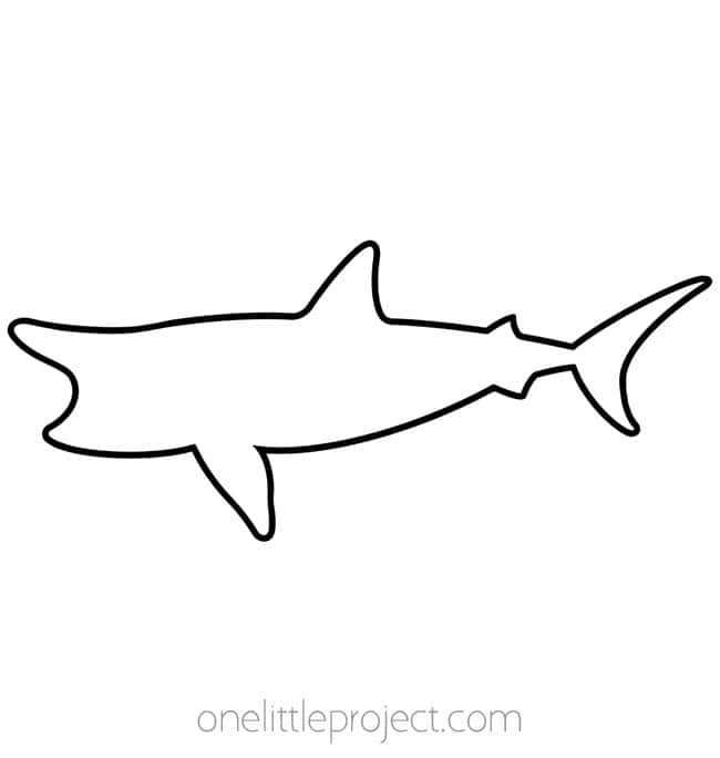 Basking Shark Template Printable basking shark template