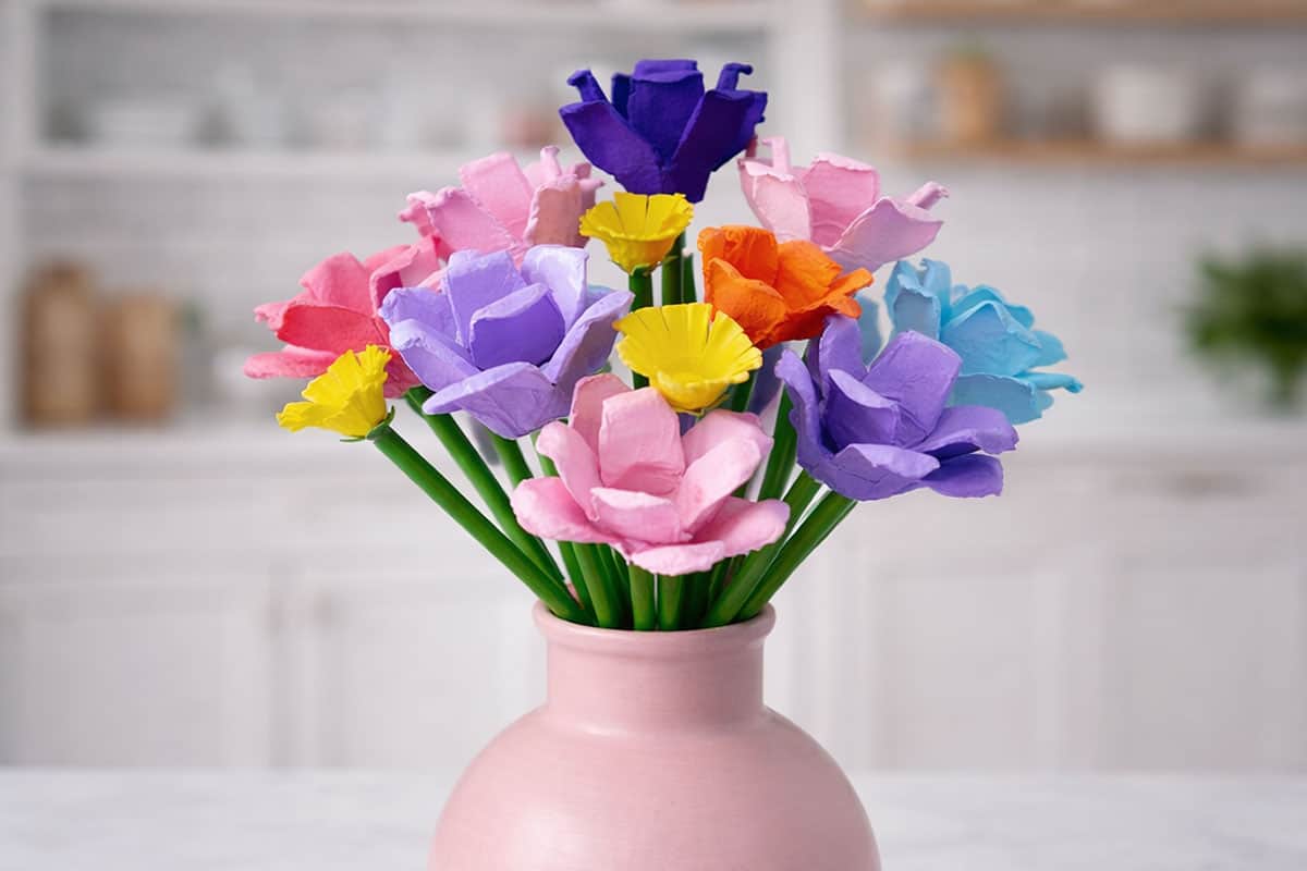 Egg Carton Flowers
