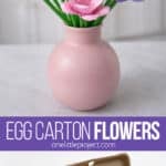 DIY flowers from egg cartons