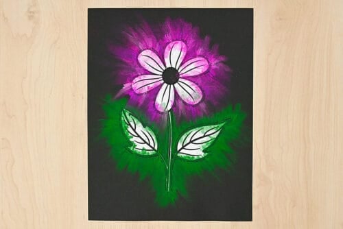 Flower Chalk Art