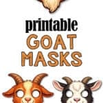 Printable goat masks for kids