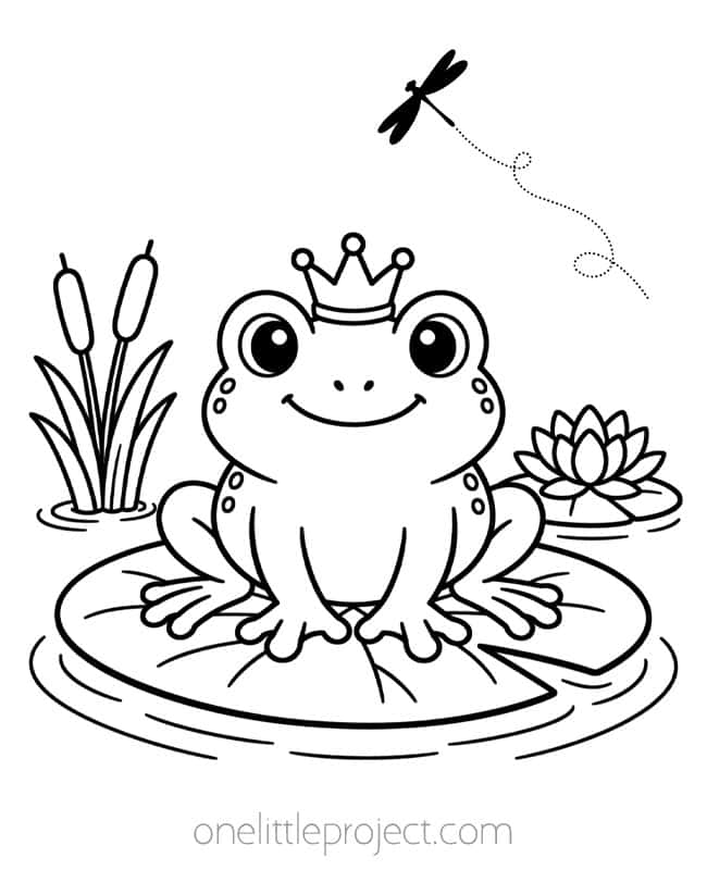 Frog Coloring Pages Frog Coloring Pages - the frog prince