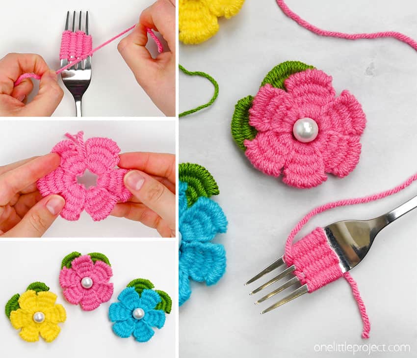 How to Make Fork Flowers DIY fork flowers