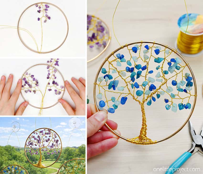 How to Make a Tree of Life Suncatcher DIY tree of life suncatcher