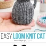 Easy loom knit cat plush