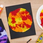 Paint Transfer Planet Art