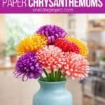 Paper flowers craft
