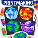 Make fun planet art with kids