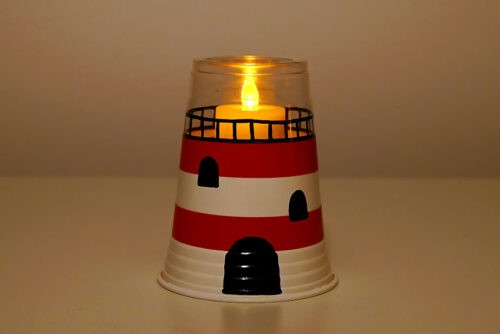Plastic Cup Lighthouse Craft