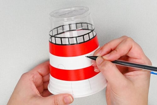 Plastic Cup Lighthouse Craft