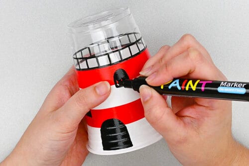 Plastic Cup Lighthouse Craft